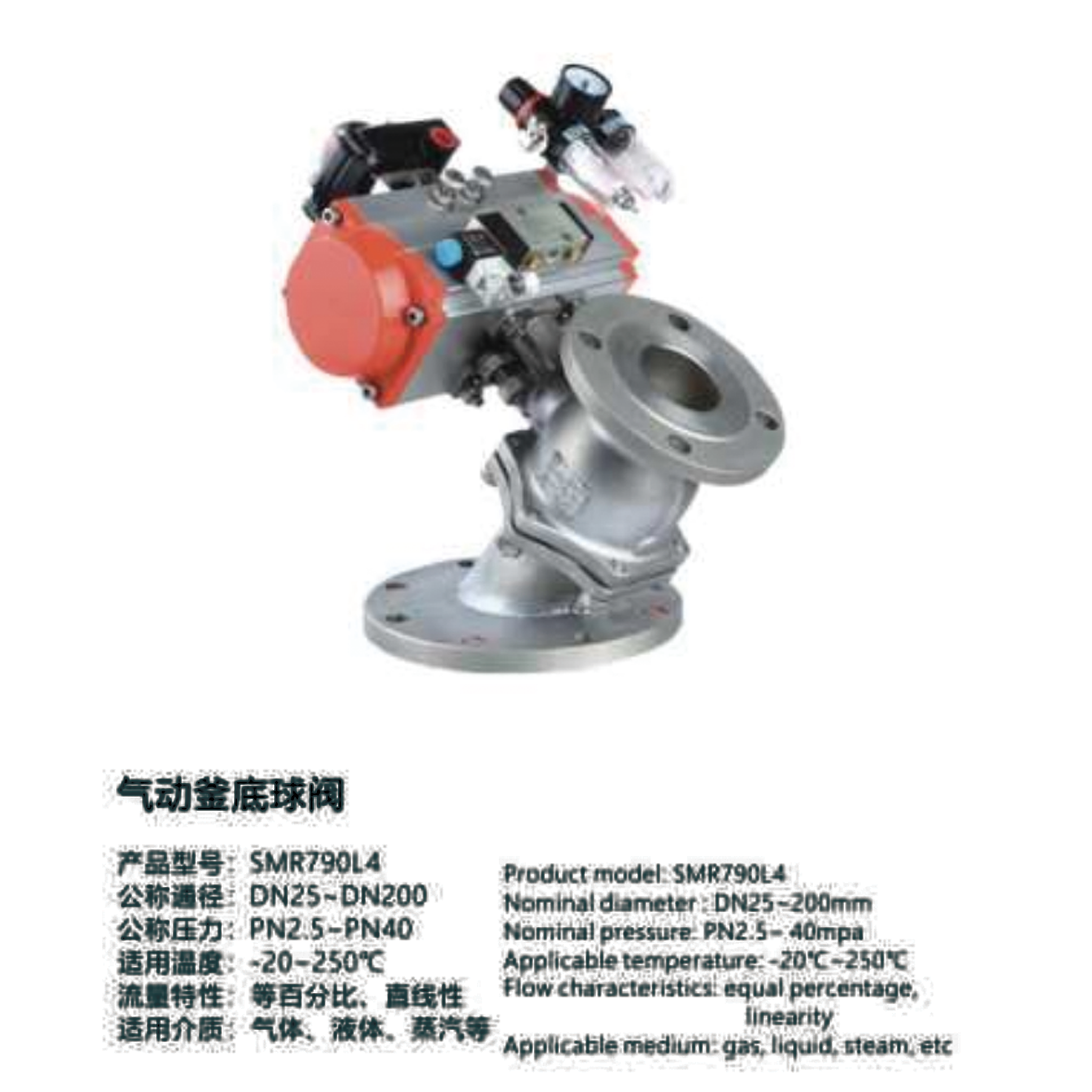 气动釜底球阀-SMR790L4