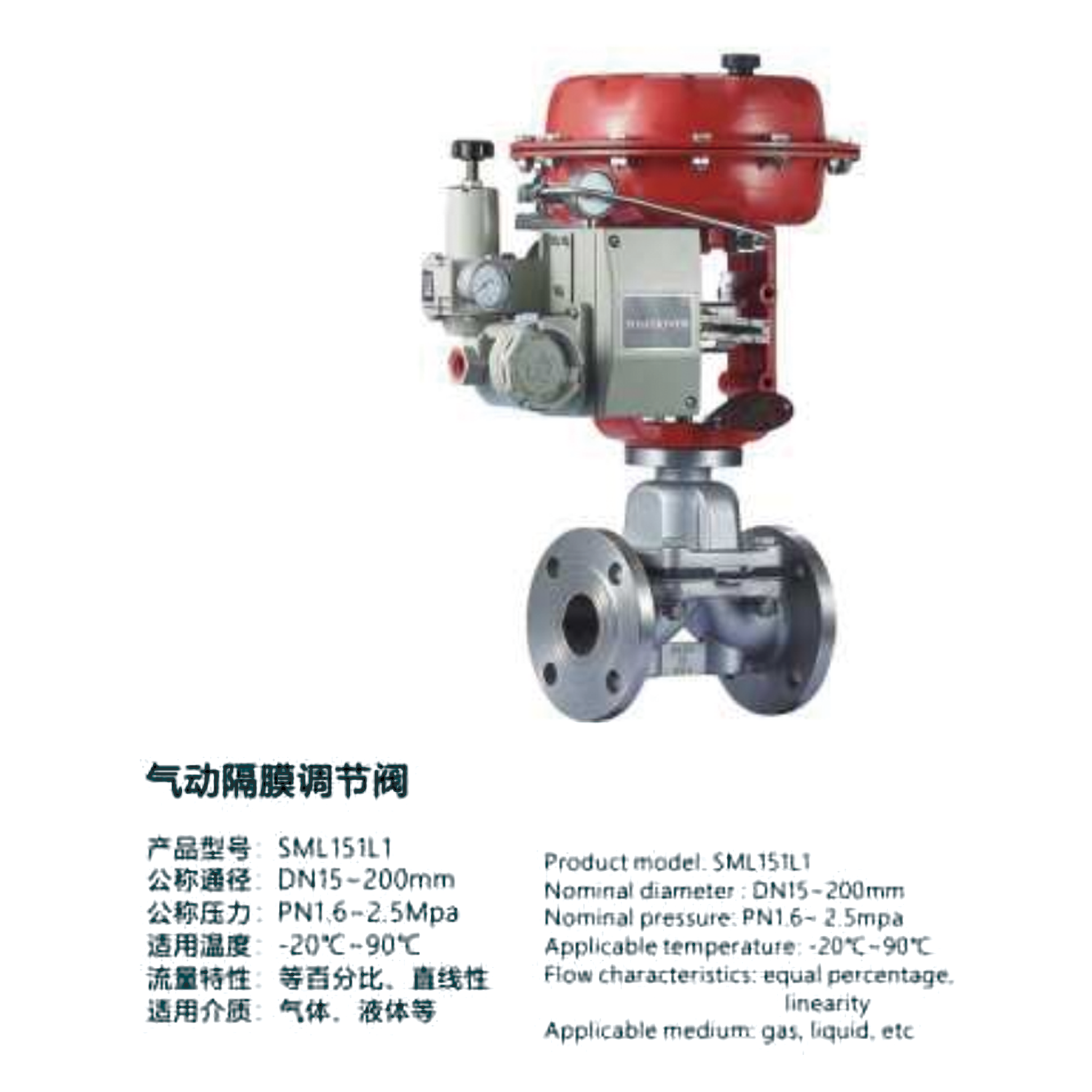 气动隔膜调节阀-SML151L1